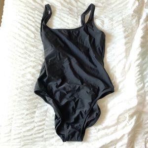 NWT JCrew Scoop Back Black Bathing Suit